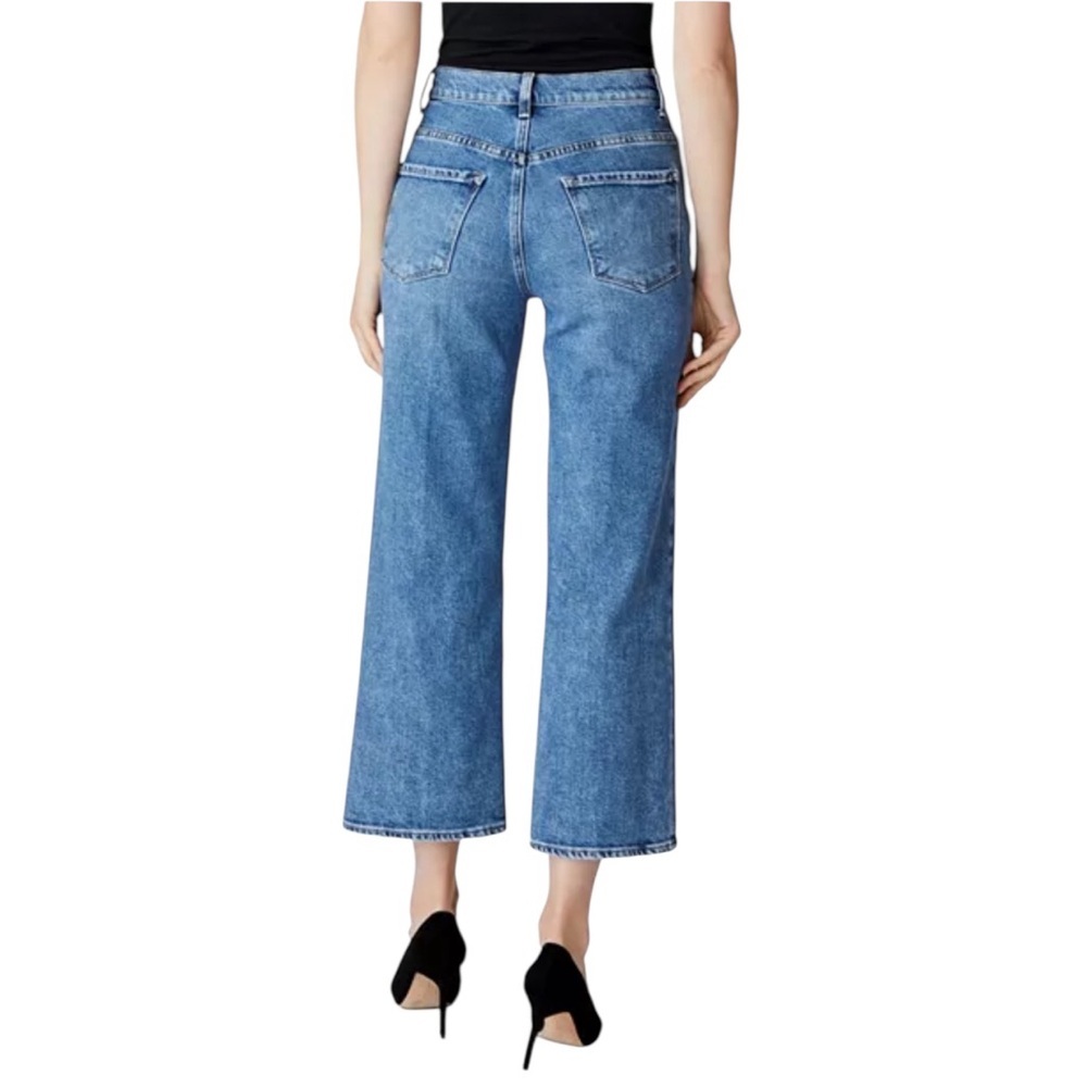 JBRAND Joan Crop Women's 28 Wide Straight Leg Crop Super High Rise Denim Jeans